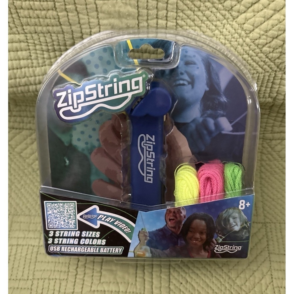 ZipString Original String Launcher Toy - Blue Rechargeable - 3 Lengths/Colors